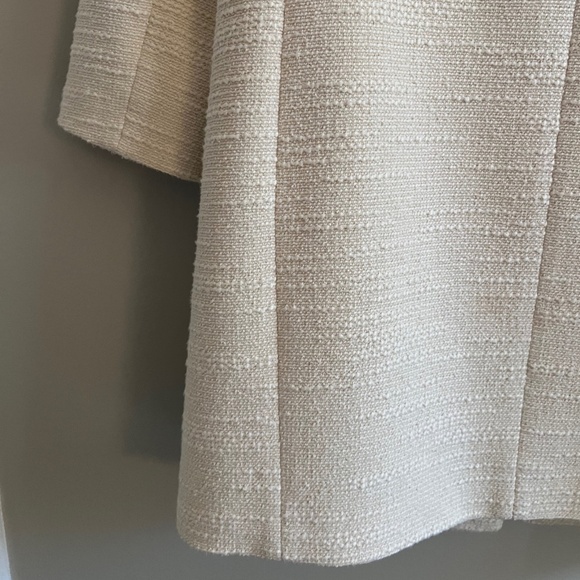 Kate Spade Tweed Corsage Coat Cream Ivory Jacket Size 12 | Holiday Wedding EUC - Picture 7 of 8